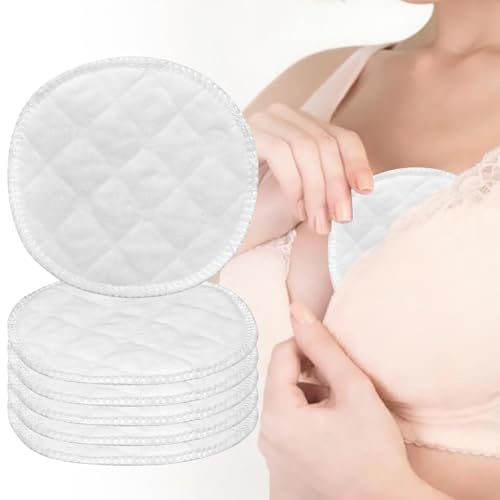 DAWNBOX Nursing Pads, 6-Count, Ultra-Absorbent Breast Pads, Hypoallergenic Formula Individually Wrapped, Breastfeeding Essentials