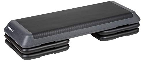 Mirafit Deluxe 108cm Adjustable Gym Stepper Board - Grey/Black