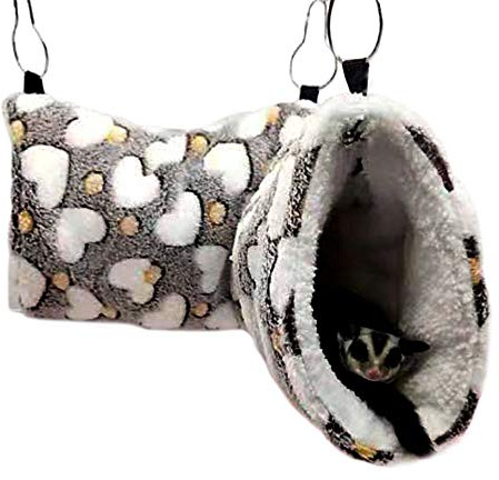 Oncpcare Tunnel da appendere per piccoli animali, giocattoli da criceto, zucchero, amaca, accessori per biancheria da letto per chinchilla furetto scoiattolo, porcellino d'India, ratto