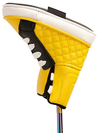 Edinber Golfschlägerkopf-Abdeckung, Golfschlägerhauben für Putter Club Lustige Schuhform PU-Leder Golf Putter Schlägerschutz passend für alle Marken Putter Schläger