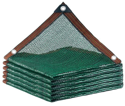 Schattiernetz 90% Windschutznetz Sichtschutz für Garten Pflanze Gewächshaus Scheune Außen Hof 1x2 3x6 4x8 2x5 4x6 3x3 2x2 4x7 2x9 1x10m Dunkelgrün(4X6(m))