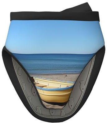 Blue Sky Yellow Beach Boat Christmas Qulable Oven Mitts,Silicone Oven Gloves Gift High Heat Resistant For Bbq,Cooking