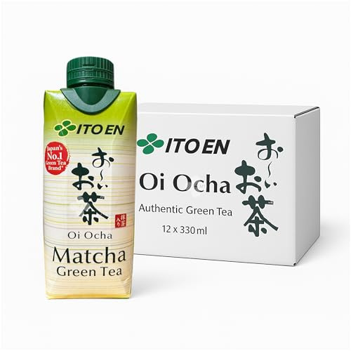 Itoen Unsweetened Oi-Ocha Matcha Green Tea 330ml, Pack of 12伊藤園