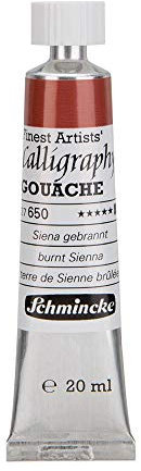 Schmincke – Calligraphy Gouache - feinste Kalligraphie-Gouache, Siena gebrannt - 20 ml