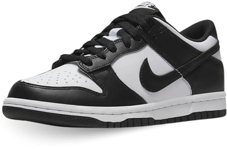 Nike Dunk Low (GS), Scarpe Da Ginnastica, White Black White, 37.5 EU