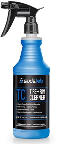 Suds Lab TC Tire and Rim Cleaner, Acid-Free for All Finishes, 32 oz.