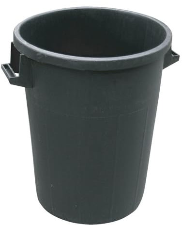 1PEZZO BIDONE PER IMMONDIZIA SOVRAPPONIBILE Col. Nero lt.100 (h. cm. 66)