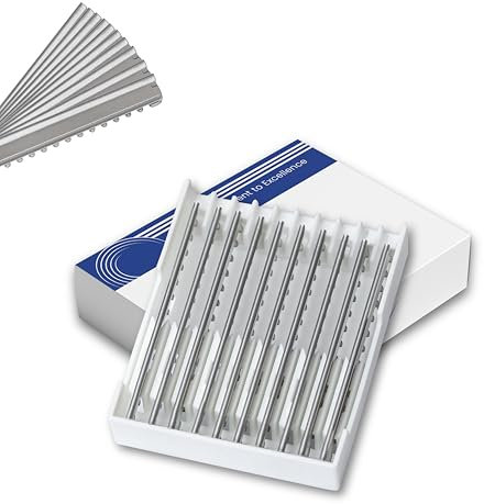 XE 10 Pcs Stainless Steel Hair Styling Feather Razor Edges for Barber Use – Ideal Texturizing Edges for Thinning Razor