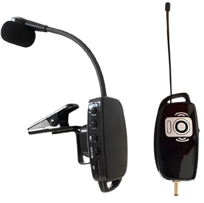 Trådlöst saxofon mikrofonsystem, digital clip-on instrument pickup med 164 fot räckvidd, universell passform för vind- och mässingsinstrument