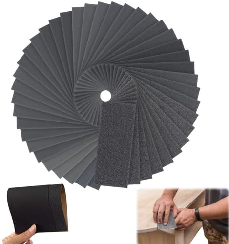 Carta Abrasiva,72pcs Set Carta Abrasiva,Carta Vetrata,Carta Vetrata per Legno,Carta Vetrata Umida e Asciutta Fine,Carta Abrasiva per Carrozzeria