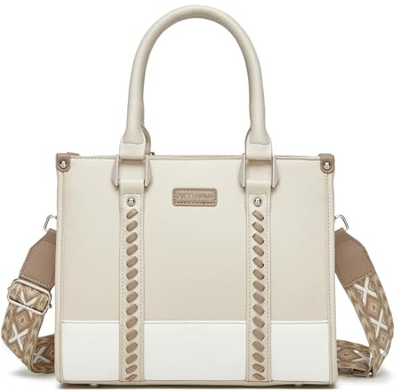 Miss Lulu Borsa Tote Donna Grande, Borse Media Firmate PU Pelle Tracolla a Forma di V, Ampia e Pratica per Viaggio, Università e Lavoro Nero