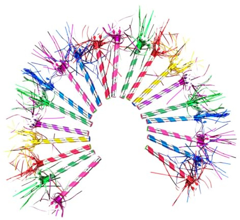 ABOOFAN 20piezas Silbar Para Fiestas Sopladores Musicales Para Cumpleaños Matracas Para Fiestas Accesorios Para