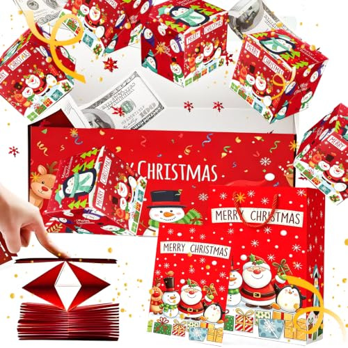 NoxGule Caja Explosiva Regalo, Explosiones de Rebote, 16 Piezas | Caja Sorpresa Regalo, Caja Sorpresa Explosiva, Adecuados para Cumpleaños, Fiestas Navideñas para Familiares Amigos
