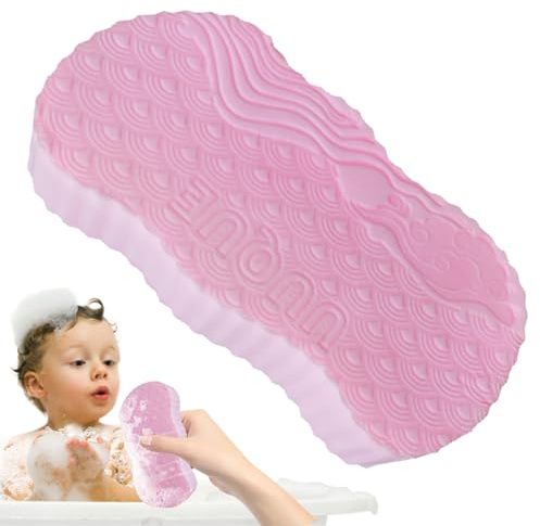 Babytvätt, babybad | dubbelsidiga duschsvampar för bad | babypartyborste | babybadtillbehör, skonsamt för barn