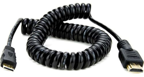 Atomos ATOMCAB009 Coiled Cable (HDMI Mini HDMI to HDMI/Full