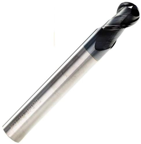 4mm Solid Carbide 2 Flute Ballnose Slot Drill TiAlN Coated