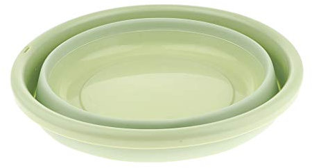 Perfeclan Multifunktion Faltschüssel Campingschüssel Wassereimer Angeln Wasserbehälter Falteimer Zusammenklappbare Küche Korb, 3 Größe Auswahl, Grün 3 (29cm)