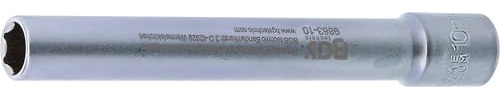 BGS 9863-10 | Hylsa Sexkant, extra djup | Inre fyrkant 10 mm (3/8) | 10 mm