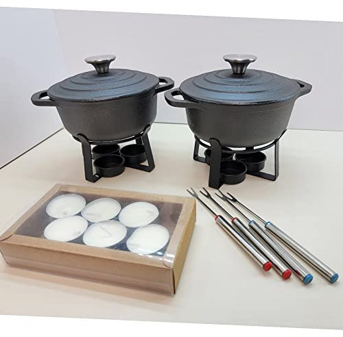 HAWOK Schmortopf aus Gusseisen, vorgebrannt, mit Untersetzer