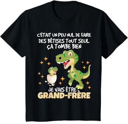 Enfant Futur Grand Frere 2026 Annonce Grossesse Grand-Frère 2026 T-Shirt