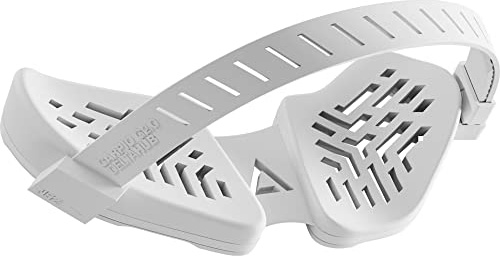 DELTAHUB Carpio G2.0 - ergonomische Handgelenkauflage für Rechtshänder, mit Silikonband, Handgelenkstütze, Reduziert Überstreckung, Ermüdung & Handgelenkschmerz, leichtes Gleiten – Large/Weiß