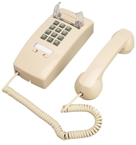 Vintage Väggtelefoner för Fast Telefon, Väggmonterad Sladdtelefon med Volymkontroll, Gammal Stil Retro Väggtelefon för Seniorer Hotellkontor Hemma Kök