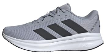 adidas Herren Galaxy 7 Running Shoes Laufschuhe, Halo Silver/Carbon/Core Black, 47 1/3 EU