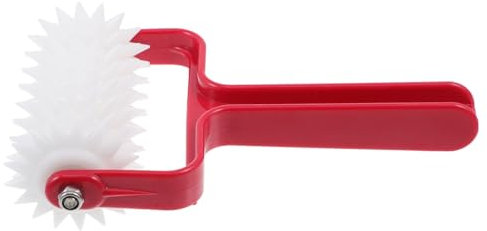 Mikinona Rodillo Para Pizza Perforadora Herramienta De Cocina De Plástico Alimentario Rodillo Manual Para Masa y Galletas Burbujas Adecuado Para Pizzerías y Panaderías Reutilizable y Fácil De Limpiar