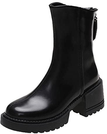 offerte Lampo del Giorno Stivali Donna Gambale Curvy Stivaletti Donna Tacco Alto Plateau Scarpe Stringate Basse Stivali Donna Bassi Estivi Tacchi Donna Stivali Gomma