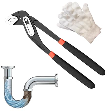 Water Pump Pliers - Groove Joint Pliers, Channel Lock Tool Set, Water Pipe Tightening Pliers, Home Repair, Plumbing, Grips, Nuts, Bolts, Water Pump Pliers Large Multifunctional Pipe Wrench