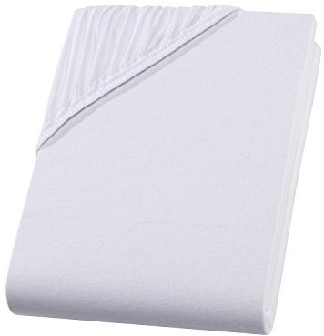 Spannbettlaken Topper 180x200-200x200 cm. Jersey Spannbetttuch 100% Baumwolle – Boxspringbett Topper Spannbettlaken für Matratzentopper bis 10 cm Matratzenhöhe Komfortables Bettlaken Weiß
