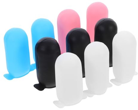 Ipetboom 10 Pezzi Manicotti Per Bottiglie In Silicone A Prova Perdite Riutilizzabili Viaggio Per Toeletta Manicotti Elastici Per Donne E
