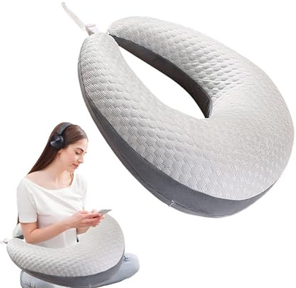 Cuscino da lettura – Cuscino per sedersi a letto, supporto ergonomico con bracciolo, accessorio per la casa per giocare sul divano da gioco o lavorare all'uncinetto