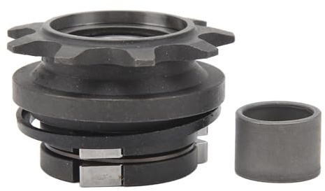 HUSHUI Volant D'inertie de Vélo Pliant, 9T à Vitesse Unique, 90 Clics, Diamètre de Trou de 10 Mm, Roue en Acier allié D'aluminium, avec 2 Roulements pour Anneau de Dent M35x1,25-30