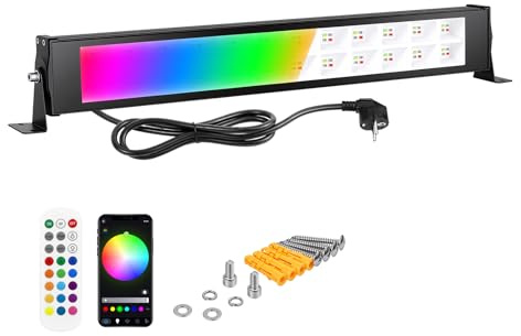 RIGIDON 1x 28W 2800LM RGBW faretto led esterno con APP & IR telecomando