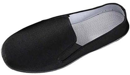 Canvasskor, herr, tygskor, herr, lätta, kinesiska kampsportskor, traditionella Tai-Chi-skor, platta skor, unisex, sportskor utan snörning, halvskor, mjuk sula, hälsoskor