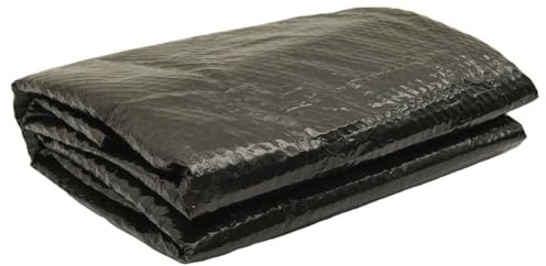 Teenpull Poolskydd svart 455 cm PE solfilm med noppor, rivbeständig och perfekt passform, värmeskydd för pooler och stödpool för att förlänga badsäsongen