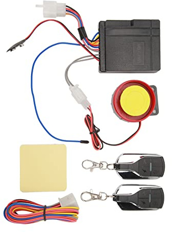 Dioche Säkerhetsfjärrkontroll Way Motorcykellarmsystem 12V - Universal Fjärrkontrolllarmsats med 4 Känslighetsnivåer, Effektiv -Stöld för Skotrar och Motorcyklar