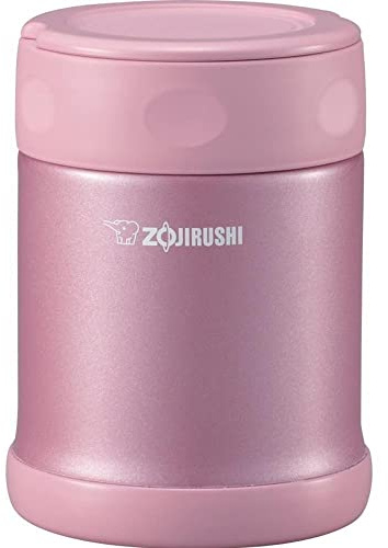 Zojirushi SW-EAE35PS Stainless Steel Food Jar, 11.8-Ounce/0.35-Liter, Shiny Pink