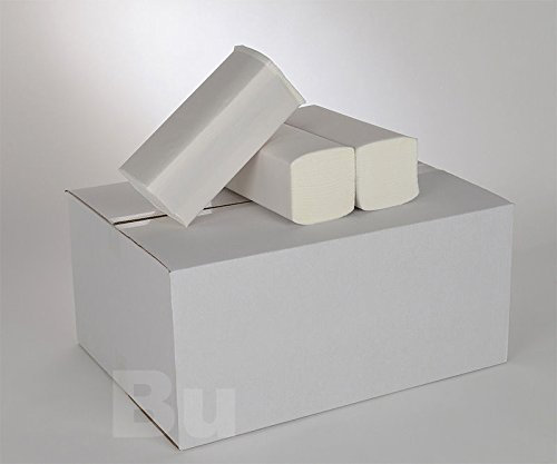 Papierhandtücher 2-lagig hoch weiß ZZ-Falz 3200 Stück (EUR 0,007 Stück)