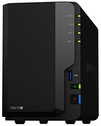 Synology DS218 + 16TB (2 x 8TB WD RED) 2 Bay Desktop-NAS-Einheit