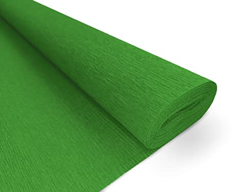 Interdruk Krepppapier Premium 160 g/m2 für Floristen und Kunstprojekte - 117 Grün