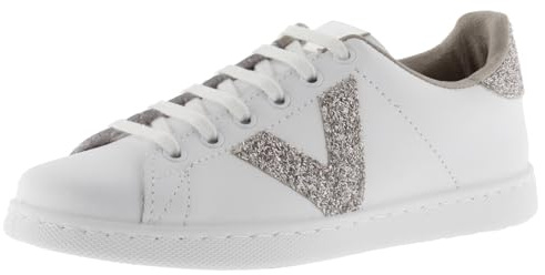 Victoria Baskets Tenis 1125188 | Cuir & Pièces Pailletées & Imprimé Animal pour Femme