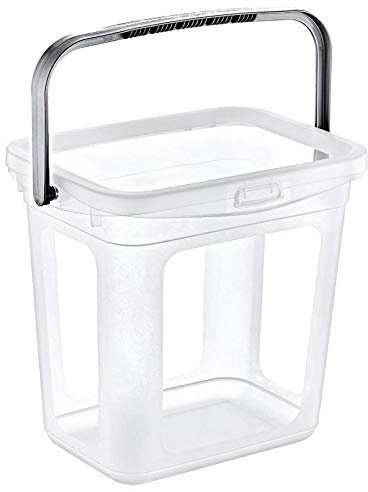 Muddy Hands Clear Plastic Storage Container with Lid Carry Handle Soap Laundry Tablet Washing Powder Detergent Box