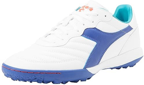 Diadora Homme Brasil 2 R Tfr Chaussure de Foot en Salle, White Navy, 39 EU