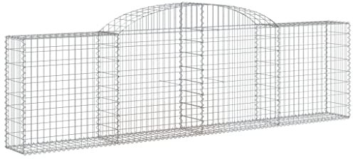 Panier de gabions arqué 300x30x80 100 cm Fer galvanisé