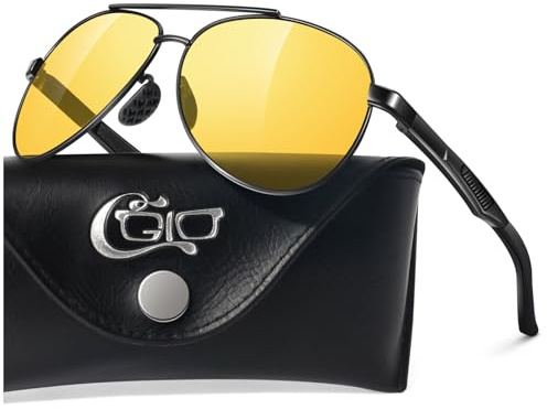 CGID Occhiali da Sole da Uomo Polarizzati Premium Al-Mg Donna Cerniera a Molla UV400 CAT 3 CE Con Custodia