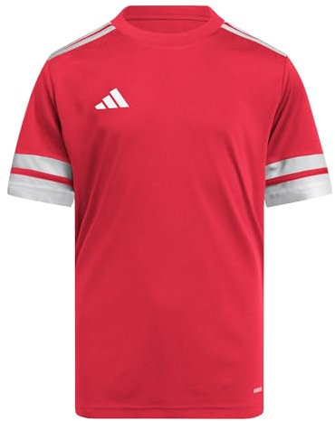 adidas Unisex Kinder SQUADRA25 Jersey Short Sleeve Kids, Team Power Red 2 / White, 7-8 Years