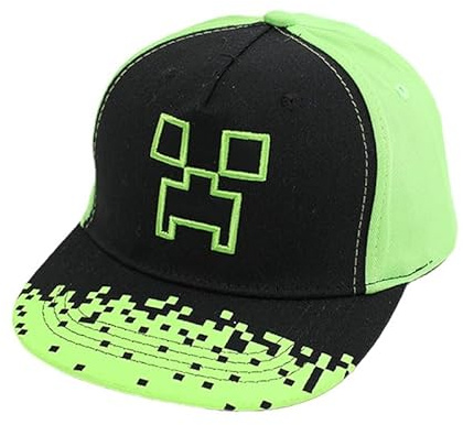 FASHION YO Kids Cotton Baseball Cap Spider Man Hat for Boys, Boys Caps Perfect for Outdoor Sunny Days Sun Hat 3+ Years (Polyester Fabrics, Minecraft)