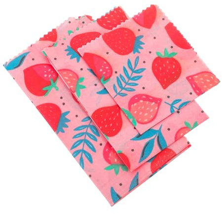 OKUMEYR 3pcs Beeswax Cling Wrap for Baking Food Wraps Non-stick Beeswax for Home Use for Cake Papers and Paper Needs
